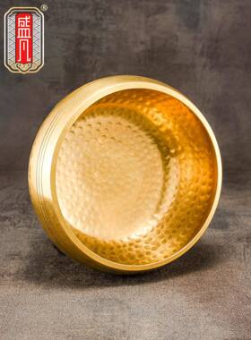 盛凡佛音钵铜磬音心铜钵盂佛尔碗法器音疗颂TUF钵静钵尼泊手工梵