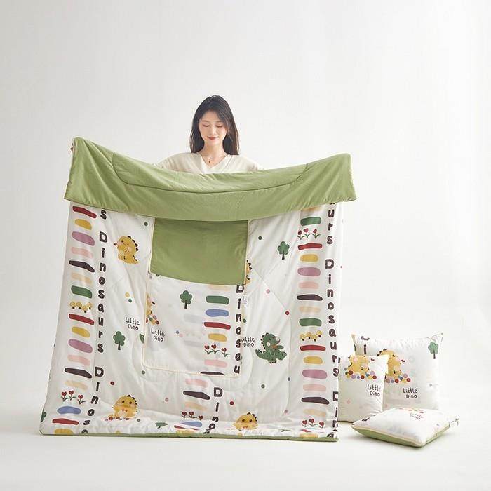 泡芙用棉枕抱被两午枕睡毯子办公室靠枕ZSG20250二合一车载头被子,淘宝优惠券,粉丝福利购,淘宝优惠卷