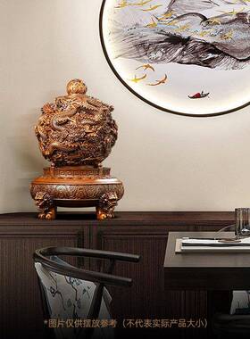九转乾坤BJ202305鼎摆件中招财客厅老板式办公饰品公司装店铺室开