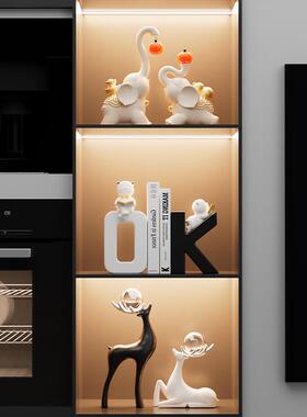 创意OK书挡摆件轻奢高档酒柜客厅玄关书柜桌面书立架假书家居装饰