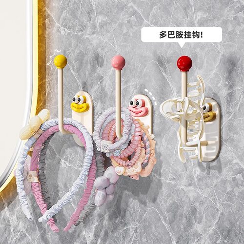 发圈发箍收纳架免打孔卫生间浴室皮筋头绳挂钩发绳首饰品收纳神器 - 图2