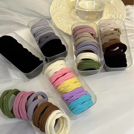 High ponytail hair rope high elasticity and durable rubber band for women