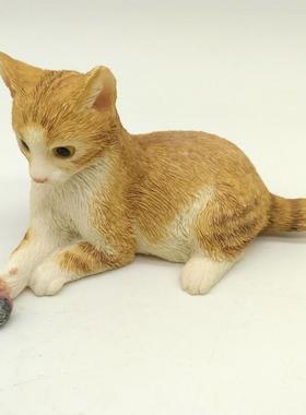 创意猫咪小摆件装饰品家庭卧室房间室内个性实用女生摆设工艺品