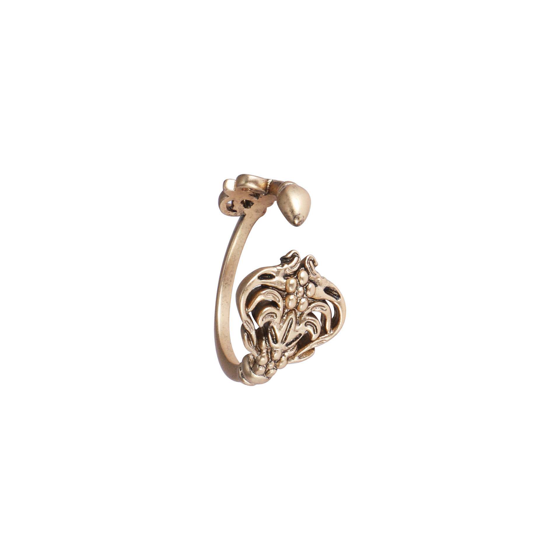 Key ring for women with unique original design, light luxury temperament, retro high-end adjustable open index finger ring