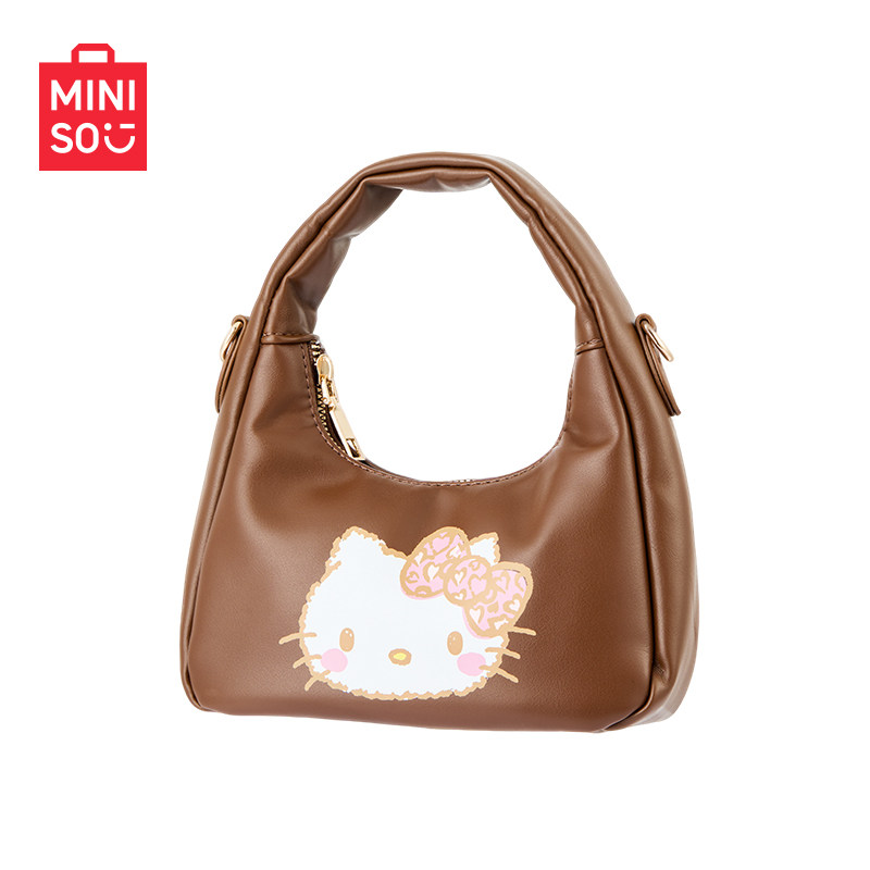 MINISO名创优品三丽鸥家族豹纹系列饺子包保龄球包腋下包波士顿包,淘宝优惠券,粉丝福利购,淘宝优惠卷