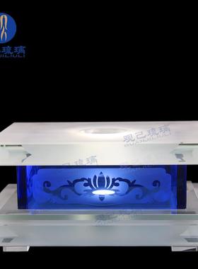 琉璃水晶金刚底座LED发光须弥加高佛台佛堂供座供奉佛像佛具用品
