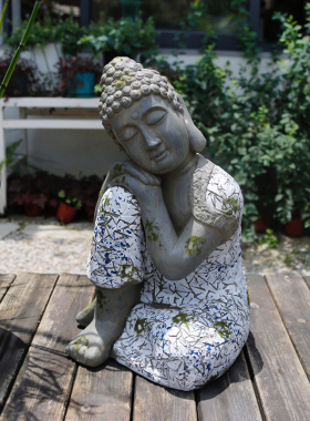 睡佛像禅意摆件新中式庭院装饰室外院子门口摆设客厅玄关家居饰品