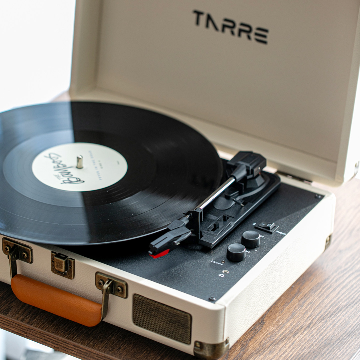 TARRE塔瑞尔TE02黑胶唱片机便携复古蓝牙音箱留声机一体机礼物,淘宝优惠券,粉丝福利购,淘宝优惠卷