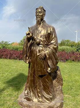 玻璃钢彷铜十大名医雕塑名医半身像扁鹊张仲景华佗胸像中医馆摆件
