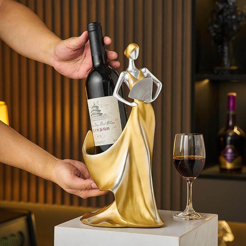 艺术客厅红酒架摆件轻奢高档酒柜电视柜玄关装饰品家居餐边柜摆设,淘宝优惠券,粉丝福利购,淘宝优惠卷