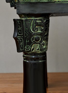 纯铜鼎摆件鼎盛千秋办公室开业礼品招财司母M戊鼎落地工艺品青铜