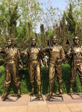 玻璃钢知青下乡人物雕塑红色文化纪念馆农耕劳动户外铜雕像定制