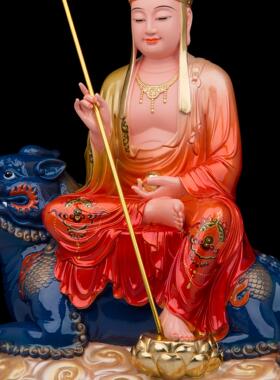 藏传菩萨、菩萨、佛像、白色大理石、家用高端礼佛、骑马九华山、