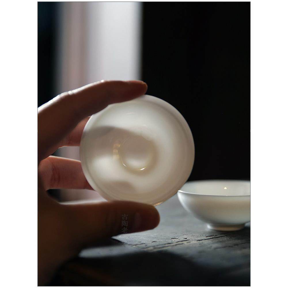 【骨瓷 工夫杯】工夫器 清代老杯覆刻 工夫茶 反口 轻薄胎 若深杯,淘宝优惠券,粉丝福利购,淘宝优惠卷