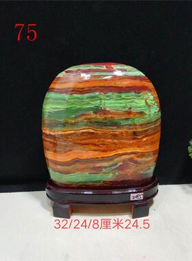 天然古青玉奇石原石观赏石客厅办公室桌面玄关镇宅靠山石装饰摆件
