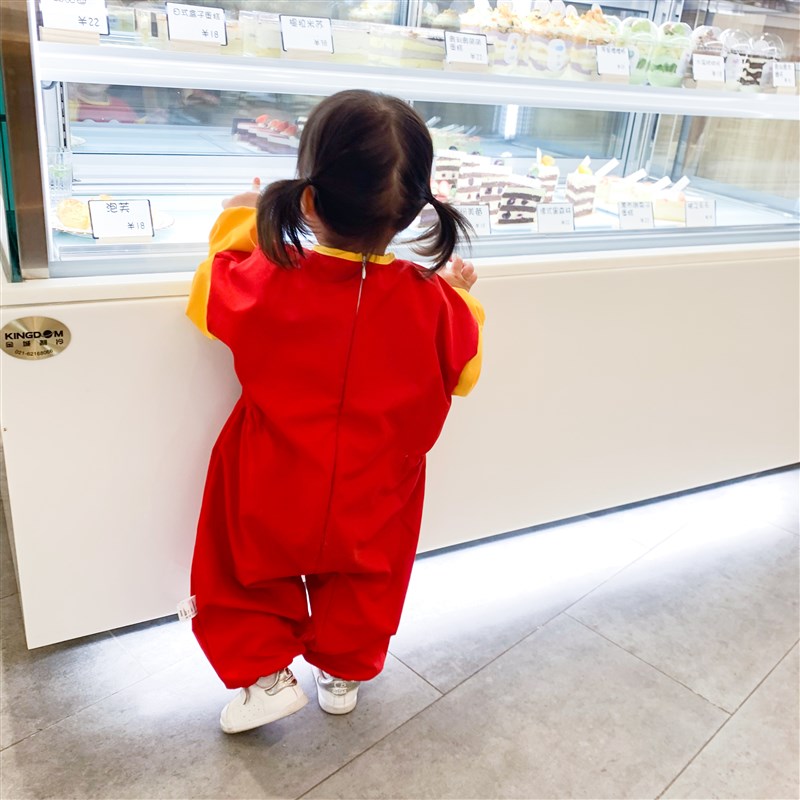宝宝吃饭罩衣防水连体衣婴儿爬爬服儿童画画全身防脏爬行秋冬外穿 - 图2