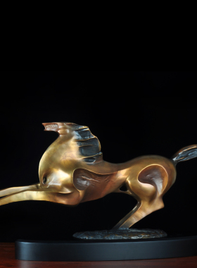 铜马摆件工艺品招财家居客厅装饰品大号书房办公室老板桌开业摆设