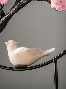 家居客厅电视柜装饰室内工艺品创意简约现代博物古架梅花小摆设件