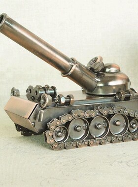 金属工艺礼品坦大炮模型 家居办公装饰复古 军事模型送战友