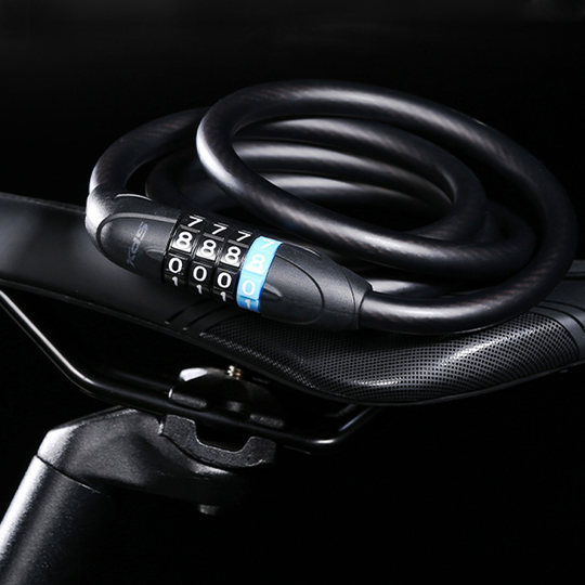 喜德盛自行车四位密码锁003防盗加粗公路车山地车专用锁骑行装备