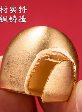 中式铜铃铛门挂小风铃diy挂件材料包入户门开门提醒门铃挂饰室内