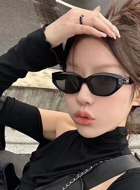 jennie珍妮同款墨镜roco明星网红辣妹猫眼复古高级感太阳眼镜女