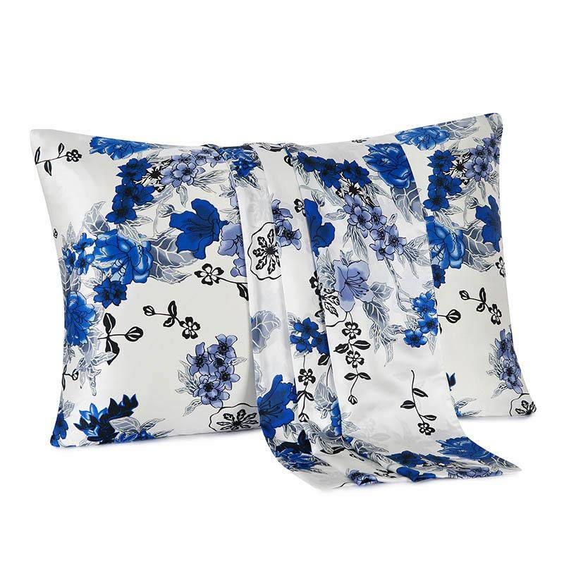 新款简约格调真丝印花枕套舒适透气桑蚕丝绸枕头套外贸,淘宝优惠券,粉丝福利购,淘宝优惠卷