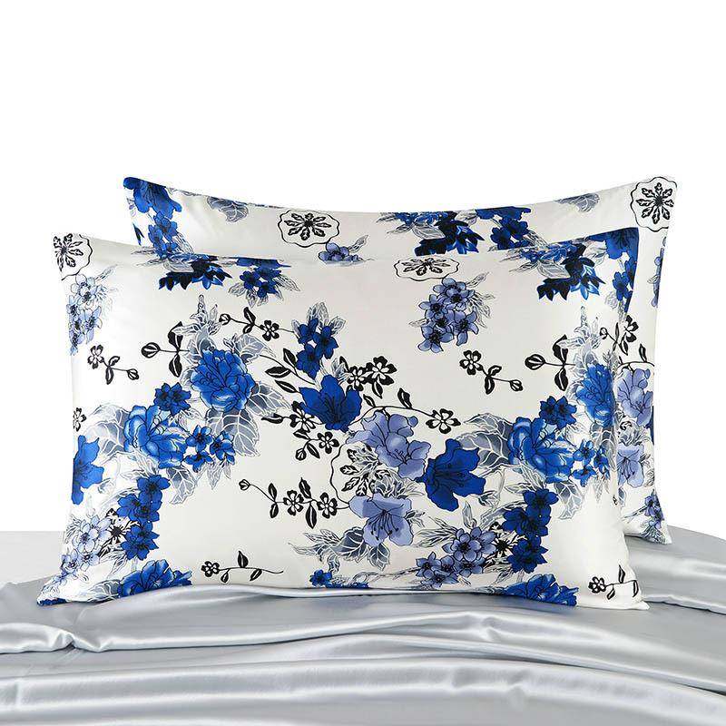 新款简约格调真丝印花枕套舒适透气桑蚕丝绸枕头套外贸,淘宝优惠券,粉丝福利购,淘宝优惠卷