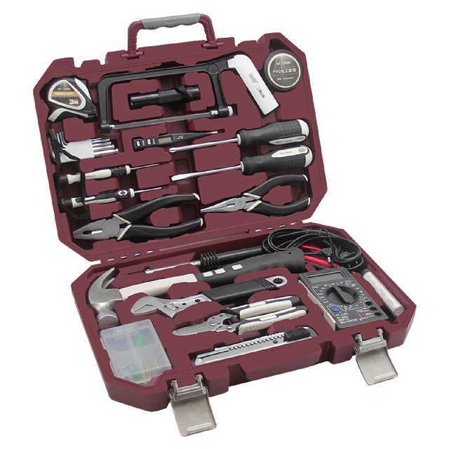 Reed Home Toolbox Set Electrician Hardware Repair Combination Multifunctional Home Daily Repair 84-Piece Set