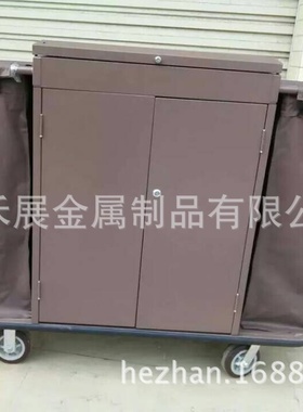 带门盖房口车带分格兰双边服务车酒店客房服务车房口车布草车