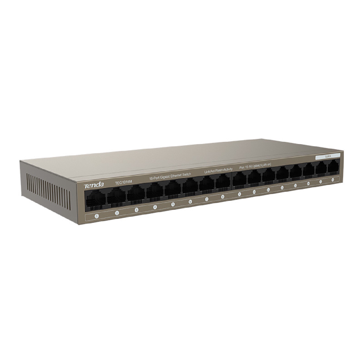 Tenda腾达TEG1016M网络分线器16口监控1000M全千兆交换机Switch - 图1