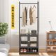 Clothes rack floor-standing bedroom hanging rack household room hanging clothes rack multi-function integrated storage rack