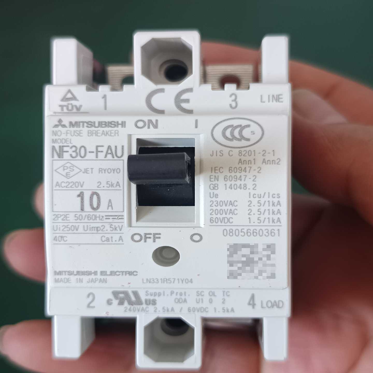 三菱断路器NF30-FAU2P10A-议价 - 图2