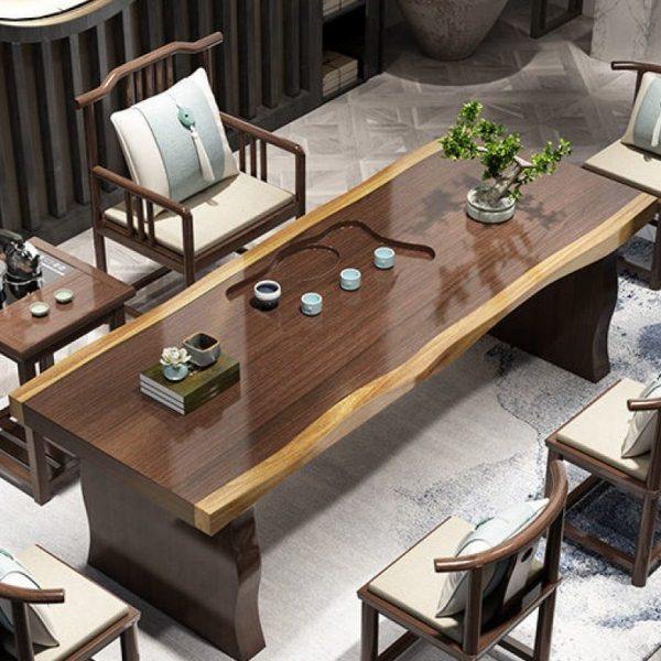 茶台实木茶桌功夫大板禅意新中式家用公全套原木茶几茶桌椅组合,淘宝优惠券,粉丝福利购,淘宝优惠卷