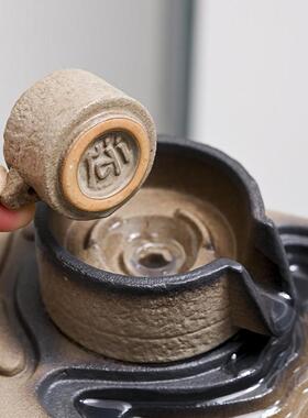 现代简约陶瓷水景喷泉桌面办公室加湿器招财风水轮流水摆件小礼品