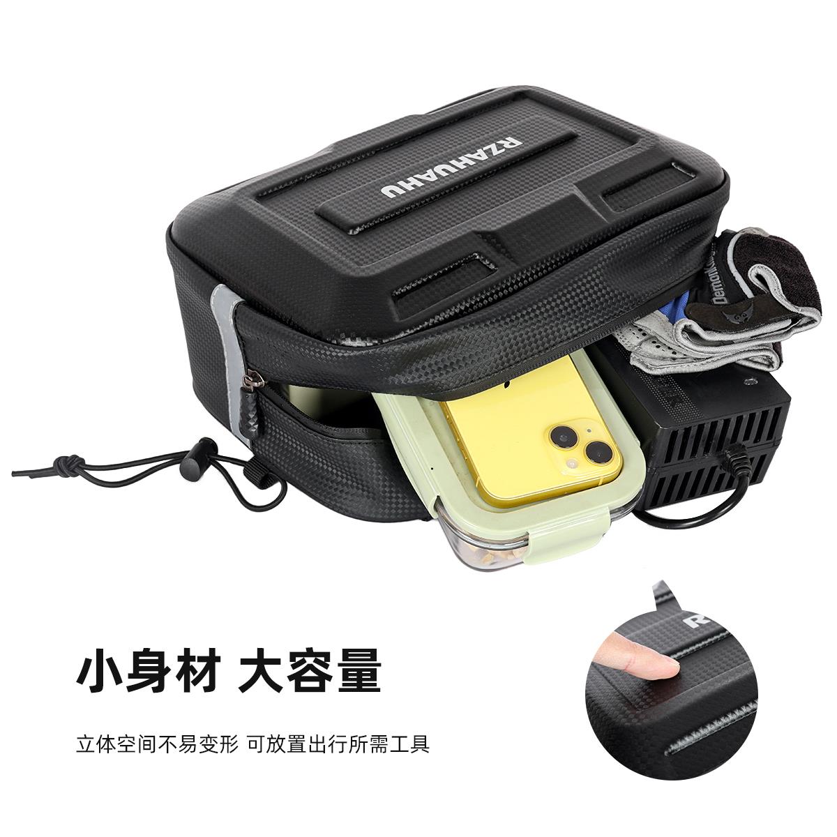 电动车挂物包侧边包坐垫挂包电瓶车车头包摩托车侧挂包收纳储物袋 - 图3