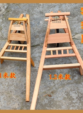 手工实木鸡公车手推车大小号成人儿童道具木制拍戏用榫卯中式摆件