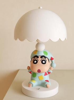 蜡笔小新客厅卧室床头灯台灯小夜灯送闺蜜生日搬家礼物充电款摆件