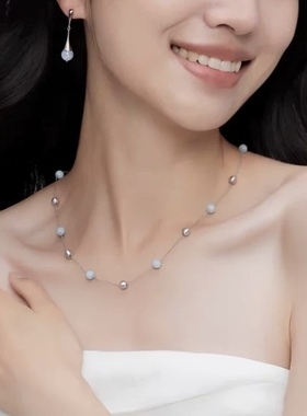 海岸礁石满天星项链优雅高级感锁骨链女精致时尚百搭气质简约项链