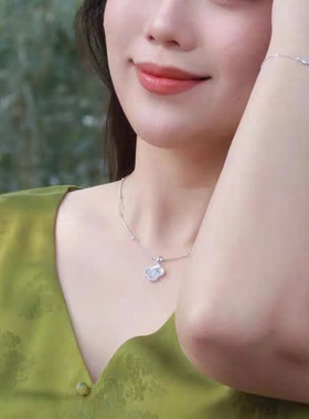 明星同款竹韵项链气质百搭小众新中式高级感精致国风项链