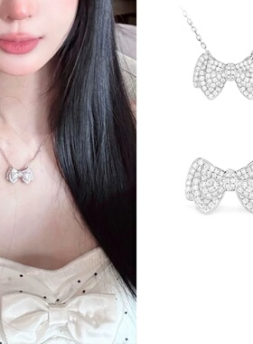 叛逆千金风甜心蝴蝶结项链简约气质时尚百搭甜妹风高级感锁骨链女