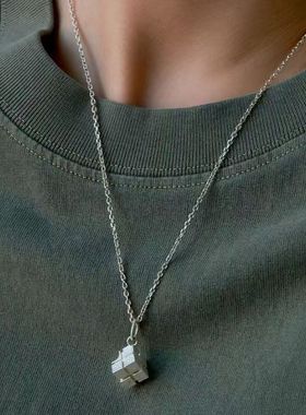 【魔方】形状项链男女款个性时尚吊坠优雅简约气质个性创意项链