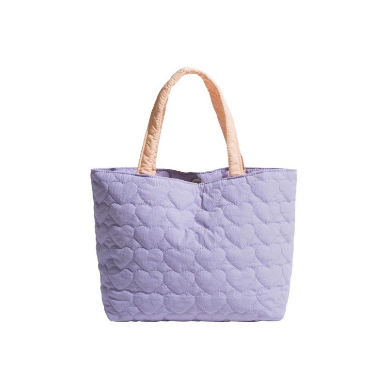 橙子少女可爱绗缝爱心软绵绵手提包学生饭盒便当包逛街收纳手拎包,淘宝优惠券,粉丝福利购,淘宝优惠卷