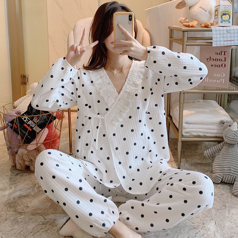 珈莹艾空气棉月子服春秋纯棉产后哺乳睡衣2月份3冬孕产妇居服,淘宝优惠券,粉丝福利购,淘宝优惠卷