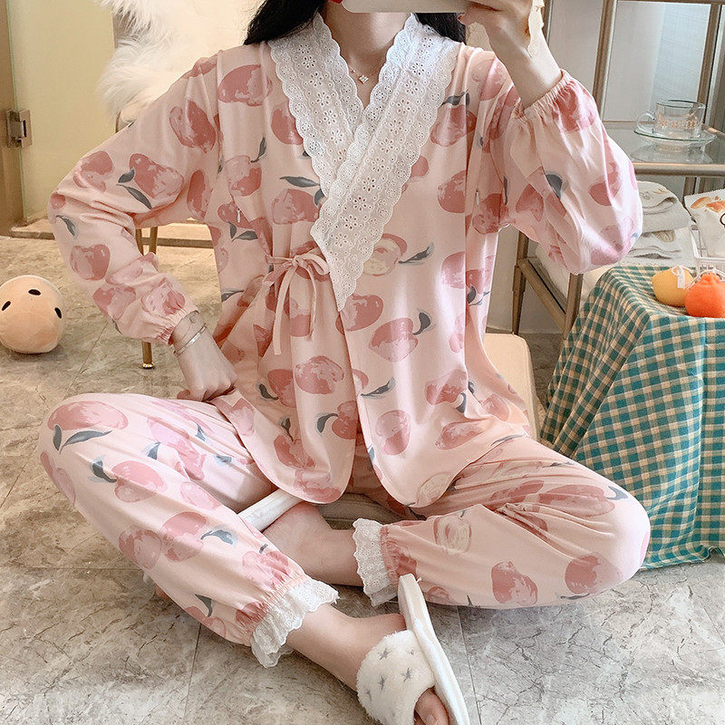 和服夏季月子服薄款产后孕妇睡衣春秋纯棉哺乳产妇喂奶怀孕期待产,淘宝优惠券,粉丝福利购,淘宝优惠卷