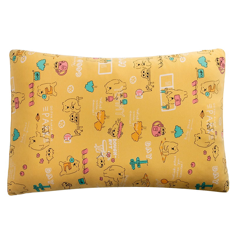 豆豆绒双面儿童枕家用幼儿园单人枕头枕芯带内胆套3-5-7岁宝宝,淘宝优惠券,粉丝福利购,淘宝优惠卷