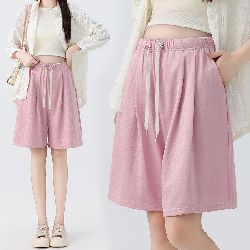 孕妇五分裤2025新款孕妇夏季外穿怀孕夏装薄款抽绳打底裤,淘宝优惠券,粉丝福利购,淘宝优惠卷