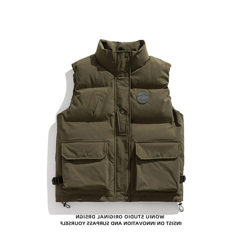 日系工装棉服马甲男秋冬加厚坎肩保暖潮休闲,淘宝优惠券,粉丝福利购,淘宝优惠卷