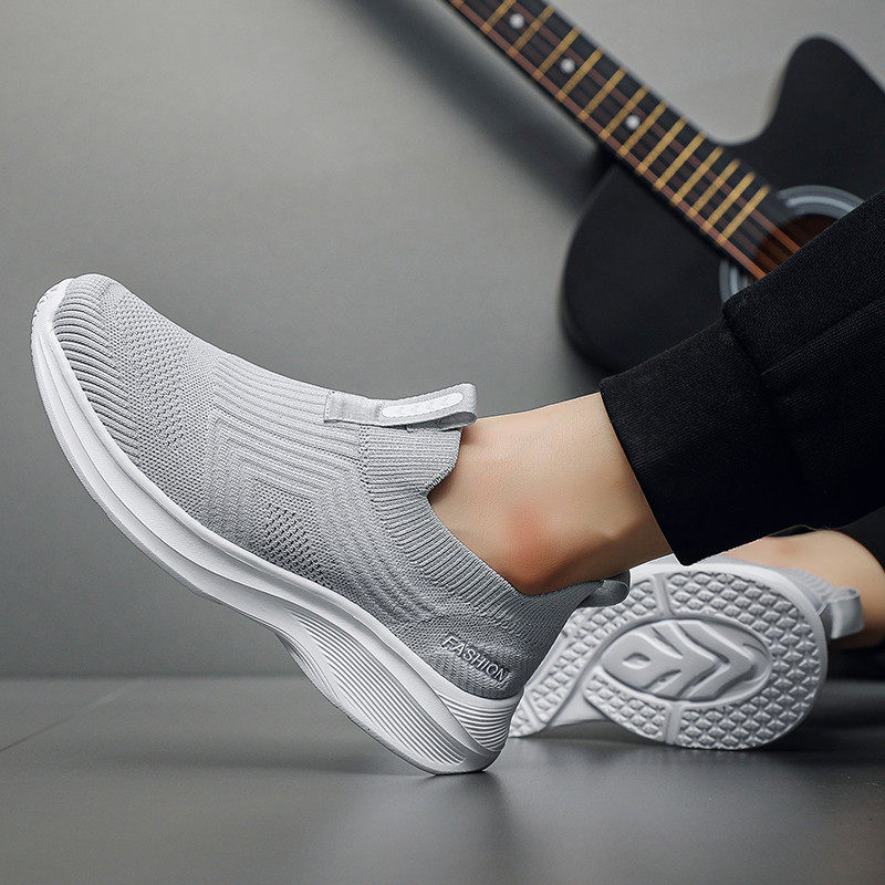 大码男鞋45夏季透气飞织网鞋46一脚蹬运动鞋47轻便防臭男士休闲鞋,淘宝优惠券,粉丝福利购,淘宝优惠卷