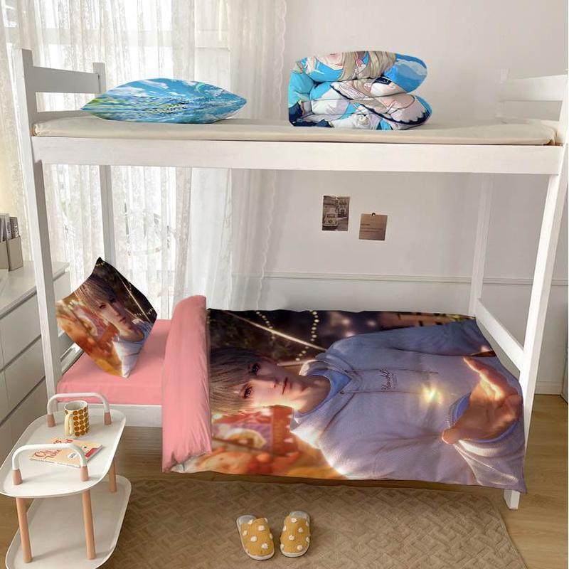 宿舍三件套开学一恋定制床垫被学生沈星回子整套与深空六件套枕芯,淘宝优惠券,粉丝福利购,淘宝优惠卷